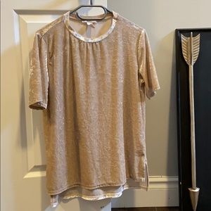Forever 21 crushed velvet tee